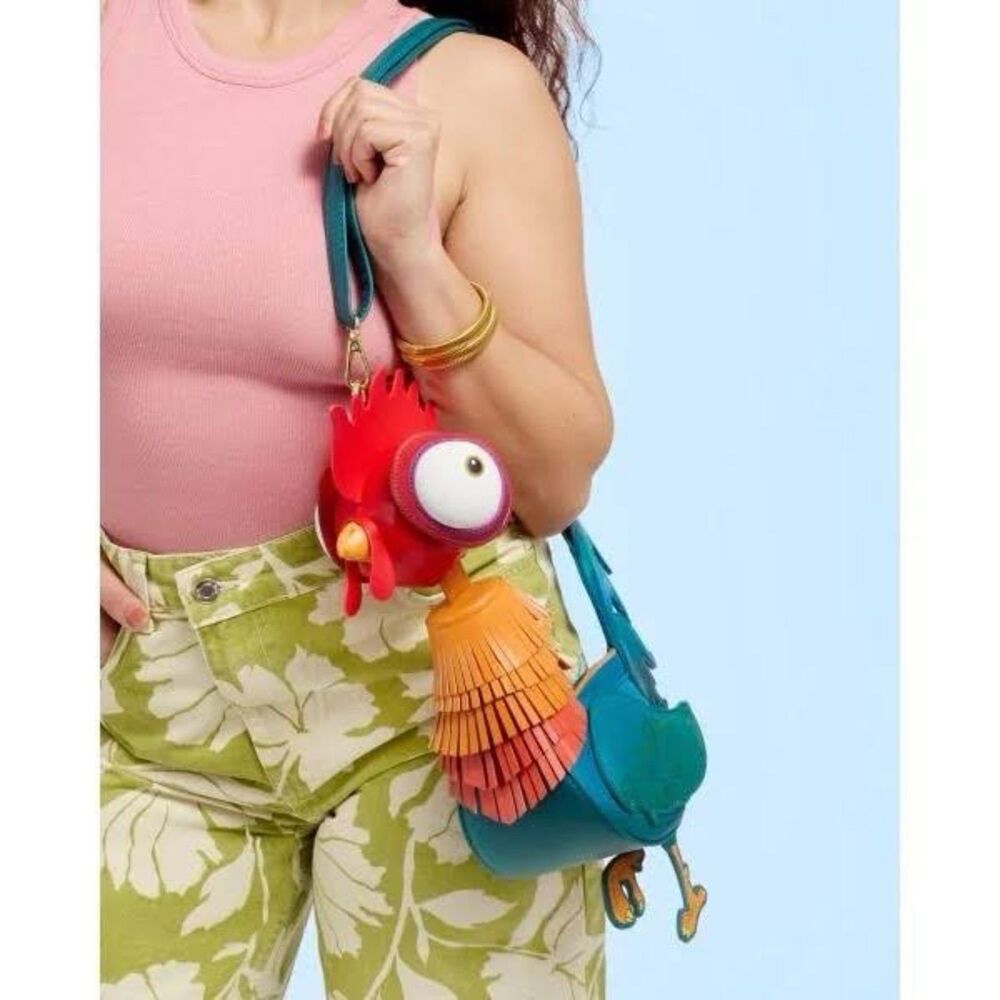 Loungefly Disney Moana Hei Hei Figural + Pua & Heihei Passport Crossbody Bundle - Picture 12 of 12